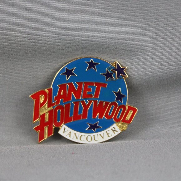 Vintage Restaurant Pin - Planet Hollyood Vancouver BC - Inlaid Pin - Picture 1 of 3